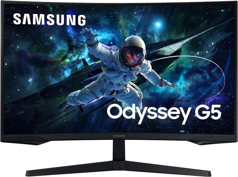 MONITOR SAMSUNG ODYSSEY G5 32" LED VA CURVO QHD 165HZ FREESYNC PR