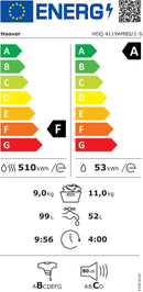 MÁQUINA DE LAVAR E SECAR ROUPA HOOVER HDQ4119AMBS1 11/9KG