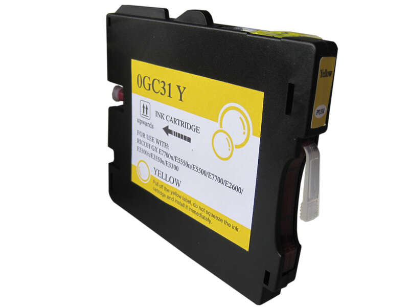 RICOH GC31Y AMARILLO CARTUCHO DE TINTA PIGMENTADA GENERICO - REEM