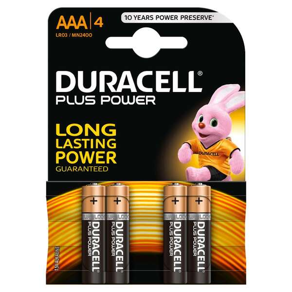 Duracell Plus 100 Bateria descartável AAA Alcalino