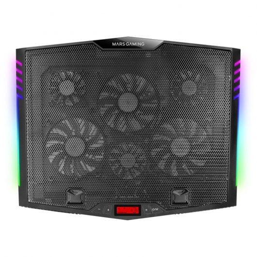 BASE MARS GAMING MNBC5 ARGB NOTEBOOK COOLER & STAND, 6X FAN, PHON