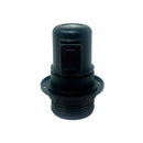 CASQUILHO E27 COM INTERRUPTOR SEMIRROSCA COM ANILHA 2A 250V PRETO