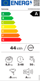 MÁQUINA DE LAVAR ROUPA SAMSUNG WW90DG5G34AEEP 9KG
