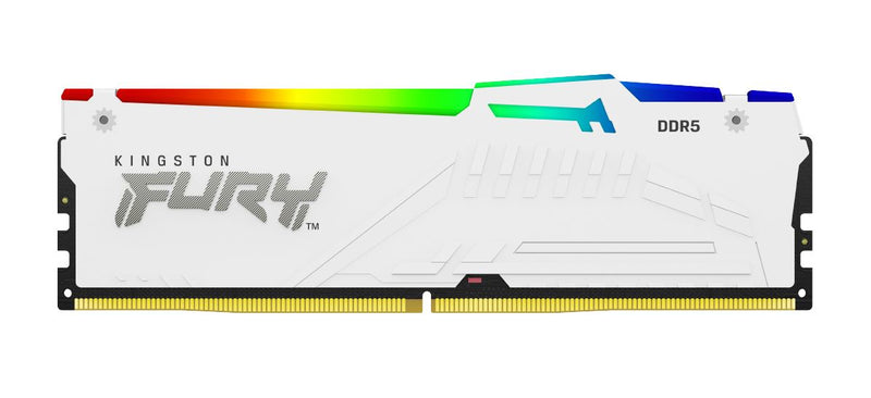 16GB 6000MTS DDR5 CL40 DIMM FURY BEAST WHITE RGB XMP