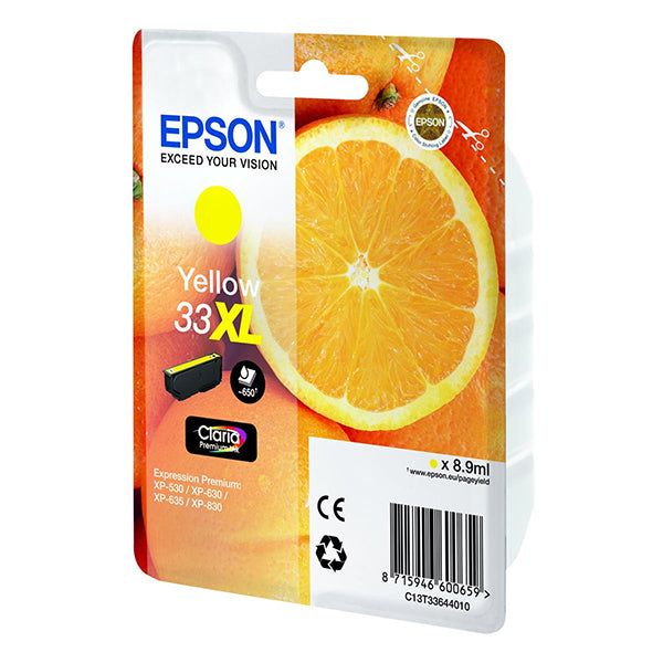 Epson Oranges C13T33644022 tinteiro 1 unidade(s) Original Rendime