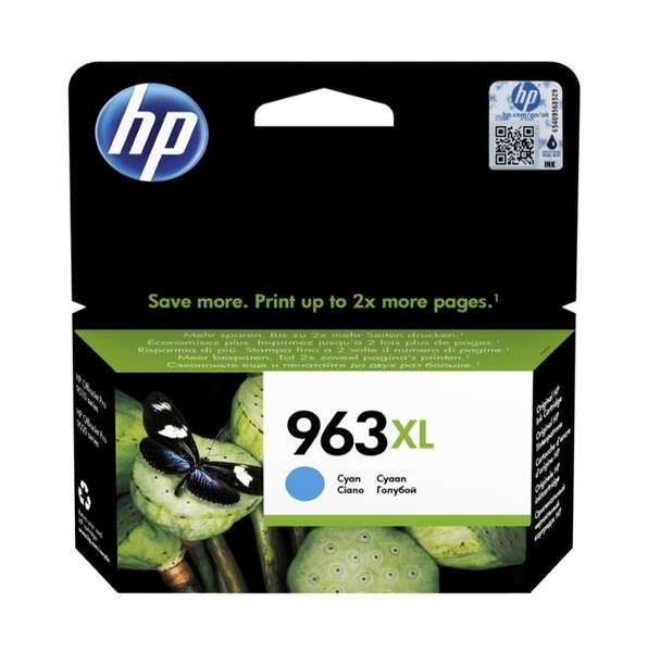 TINTEIRO HP 963XL HIGH YIELD CYAN ORIGINAL INK CARTRIDGE