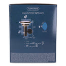 LUZ DE PAREDE SOLAR METÁLICA 17,8X18,3X22CM 40 LEDS LUZ QUENTE LU