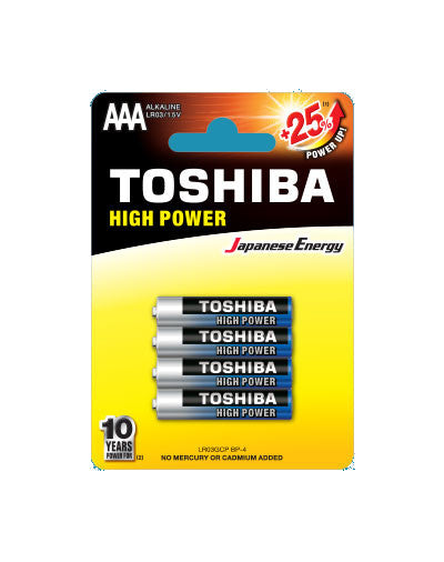 Toshiba LR03GCP BP-4 pilha Bateria descartável AAA Alcalino