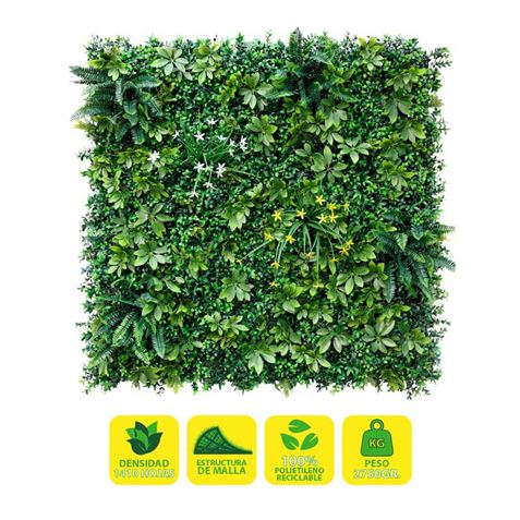 SUNGARDEN JARDIN VERTICAL SERIE FLORENZA 100X100CM - COLOR VERDE