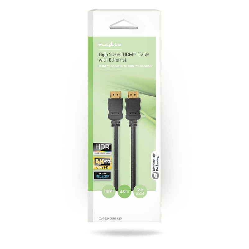 NEDIS CABO HDMI 3MT PRETO