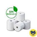 CAJA DE ROLLOS DE PAPEL TÉRMICO GENÉRICO 80X55 BPAF 80 X 55MM 12
