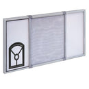 MOSQUITEIRA EXTENSÍVEL COM PORTA PARA GATOS PARA JANELA E PORTA,