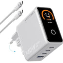 CARGADOR DE PARED GAN VENTION TZ-FCOI0-EU 3XUSB TIPO-C + CABLE US