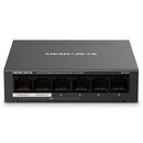 SWITCH MERCUSYS 6 PORTAS DESKTOP MS106LP