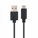 Nanocable USB 2.0, 2m cabo USB USB C 2 x USB A Preto