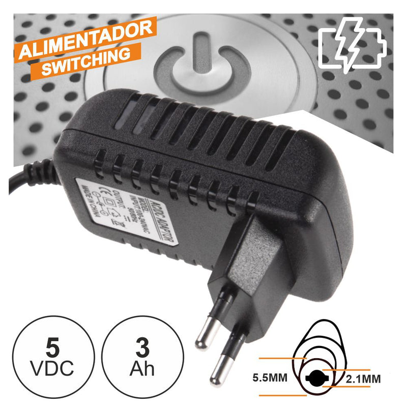 ALIMENTADOR SWITCHING C FICHA DC 5V 3A