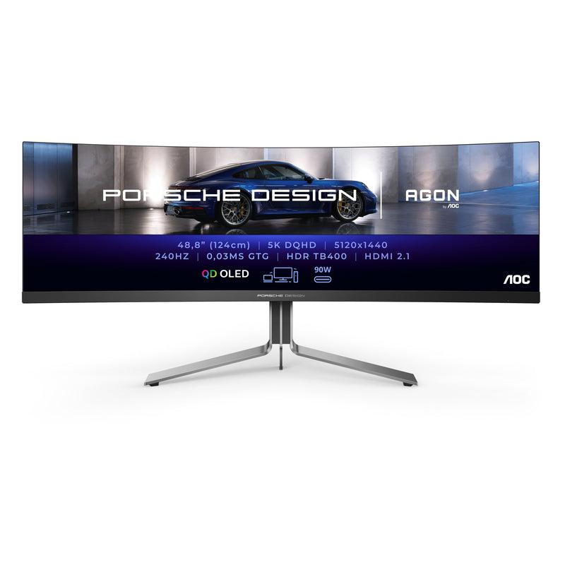 AOC Porsche PD49 LED display 124,5 cm (49") 5120 x 1440 pixels D