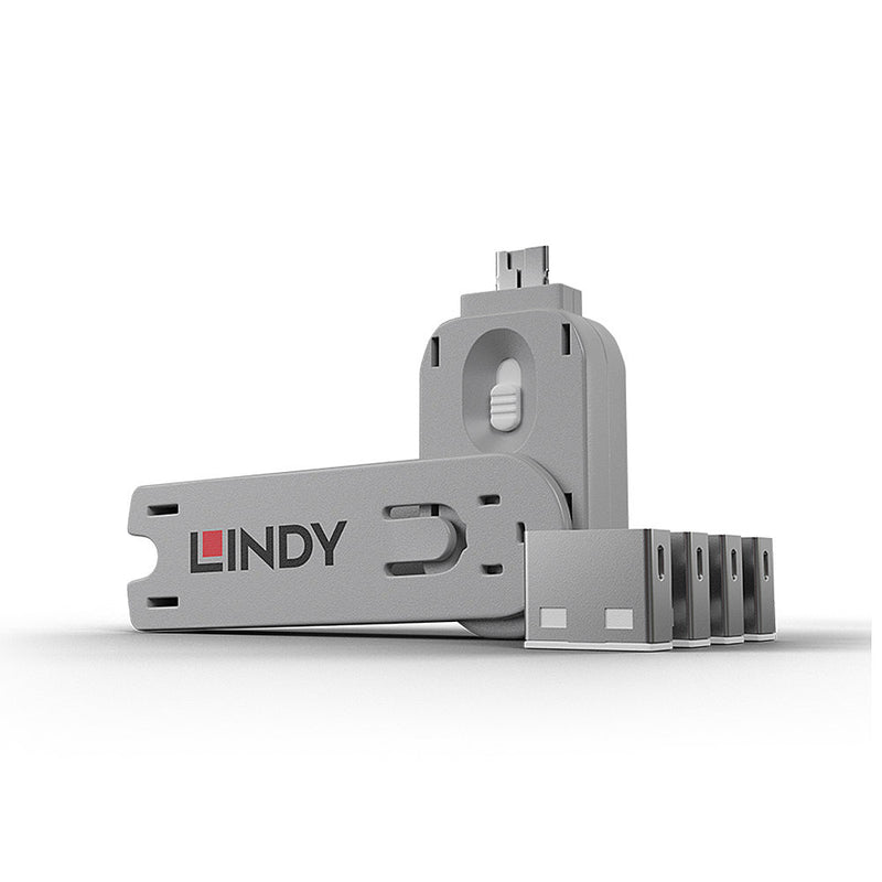 Lindy 40454 bloqueador de porta Bloqueador de portas + chave USB