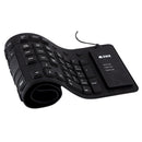 TECLADO 2HIX SILICON LAVAVEL E FLEXIVEL USB PRETO