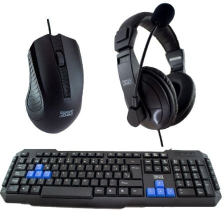 PACK GAMING 3GO COMBODRILEH 2 TECLADO + RATO + AURICULARES