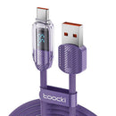 CABLE USB TO USB-C TOOCKI TXCTYX05-P, 1M, FC 66W (PURPLE)