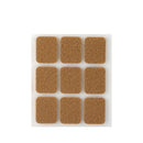 PACK 9 FELTROS ADESIVOS SINTETICOS CASTANHO, 29X23MM PLASFIX INOF