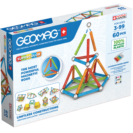 Geomag Super Color Recycled Brinquedo de ímanes de neodímio