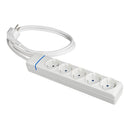 EXTENSÃO COM 5 TOMADAS 2P+T, 16A 250V 1.5M DE CABO H05VV-F 3G1,5M