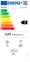 FRIGORÍFICO COMBINADO INFINITON CL-322L72WEC NO FROST TOTAL