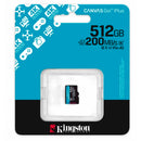 TARJETA DE MEMORIA KINGSTON CANVAS GO! PLUS 512GB MICROSD XC CON