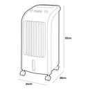 CLIMATIZADOR A ÁGUA 80W 3,6L 24 X 26 X 57 CM EDM