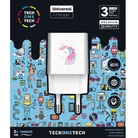 NUCLEO TECH ONE TECH UNICORNIO DREAM 2XUSB 2.4A BRANCO