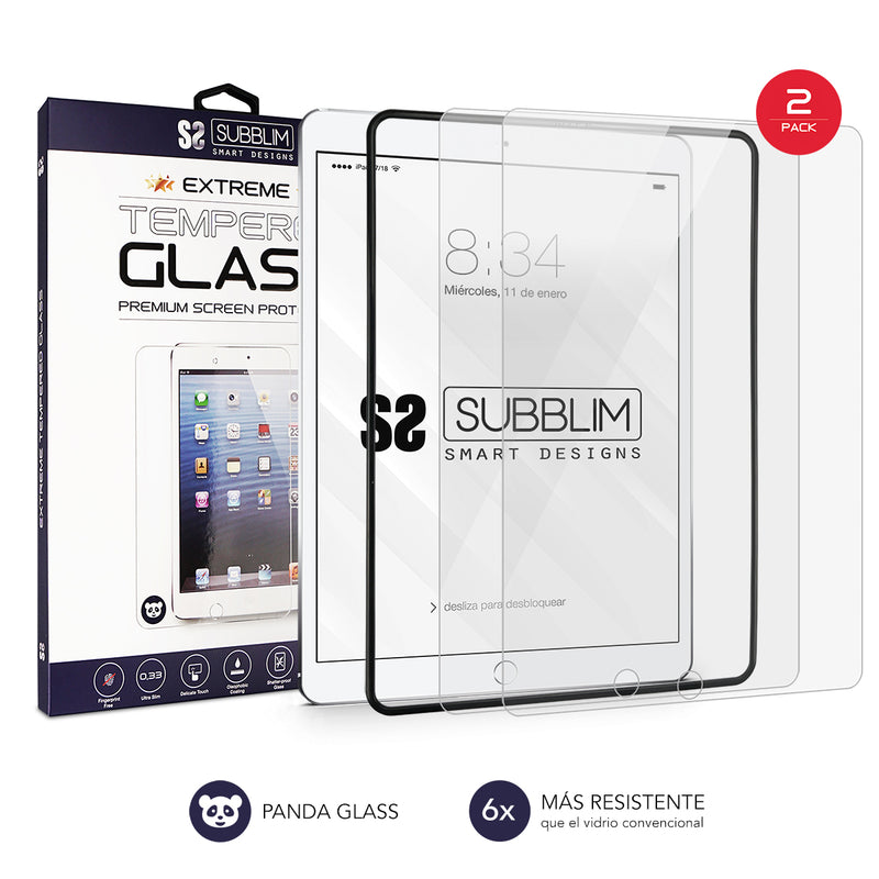 TEMPERED GLASS EXTREME IPAD 9,7 2018-17 PACK X2