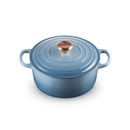 LE CREUSET - COCOTTE RED. SIGNATURE 24CM CHAMBRAY 21177244344441