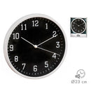 RELÓGIO DE PAREDE PRETO Ø22 CM