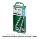 CAIXA M 2 UNID. PARAFUSO METRICO CAB HEX+PORCA ZINCO M 10X80MM FA