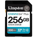 256GB SDXC CANVAS GO PLUS GEN4 200MBS C10 UHS-I U3 V30