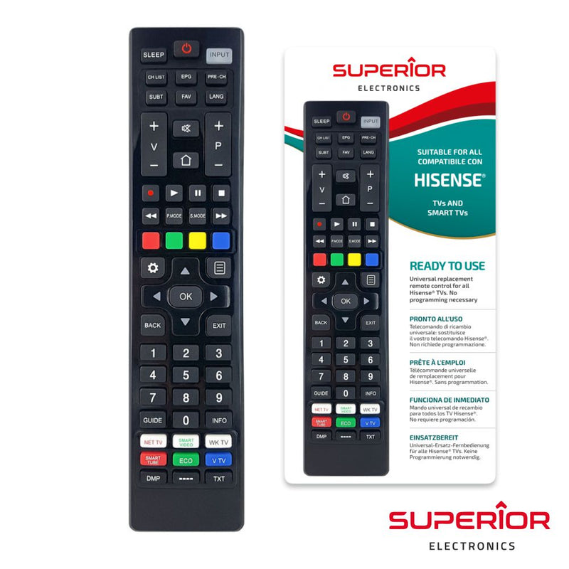 COMANDO TV UNIVERSAL LCDLED HISENSE SMART TV