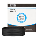 Nanocable 10.20.0302-EXT-BK cabo de rede Preto 100 m Cat5e U/UTP