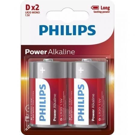 Philips Power Alkaline Pilha LR20P2B/10