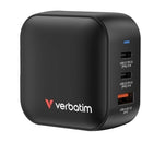 CARREGADOR UNIVERSAL VERBATIM MINI GAN WALL CHARGER 2XUSB TIPO-C