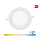 MINI DOWNLIGHT LED REDONDO DE ENCASTRAR 6W 6400K LUZ FRIA COR BRA
