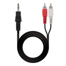 Nanocable 10.24.0301 cabo de áudio 1,5 m 3.5mm 2 x RCA Preto