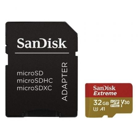 CARTÃO DE MEMORIA SANDISK EXTREME 32GB MICROSD HC UHS-I CLASE 10