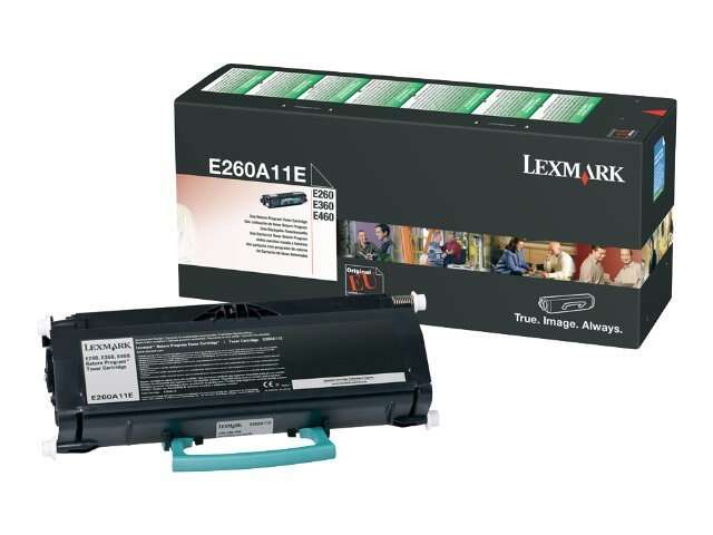 TONER ORIGINAL LEXMARK E260A11E PRETO