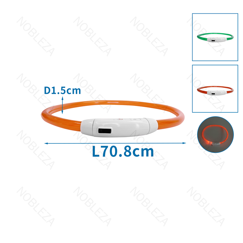 LED 3 MODOS ESCURECENDO COLARINHO DE PVC