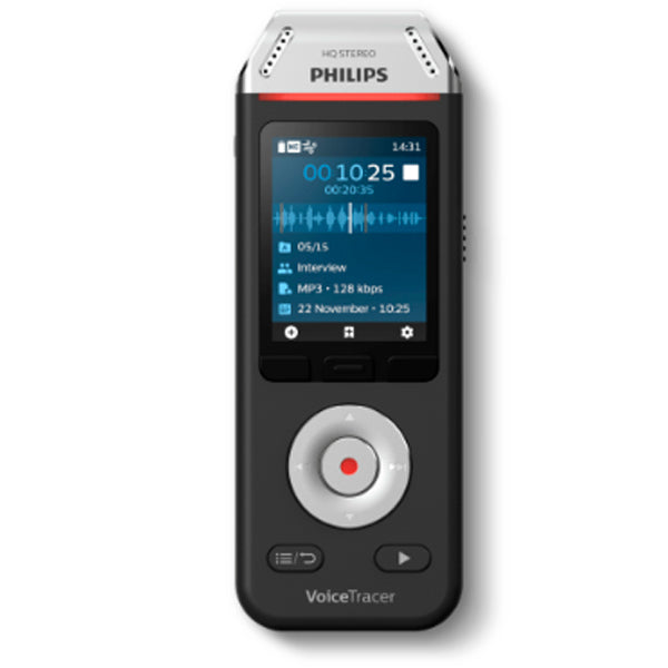 Philips Voice Tracer DVT2110/00 memogravador Cartão flash Preto,