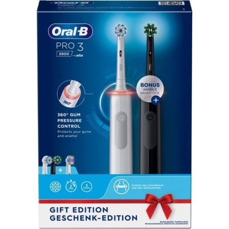 CEPILLO DENTAL BRAUN ORAL-B PRO 3 3900 DUO PACK 2 UDS