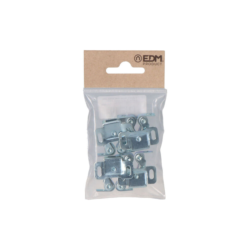 PACK 4 UNID. FECHO BATENTE ROLAMENTO BORRACHA 0,8MM ZINCO EDM