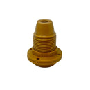 CASQUILHO E14 ASF TODO ROSCADO + 2 ANILHAS, OURO BRILHANTE